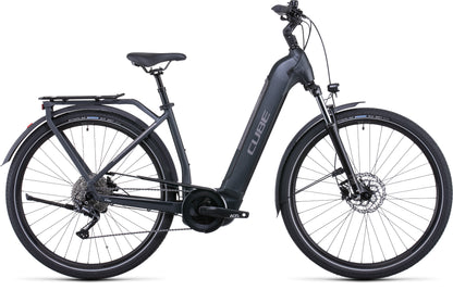 Cube Kathmandu Hybrid One 625WH Battery Easy Entry (XS46CM) - Iridium 'n' Teak Electric Bike