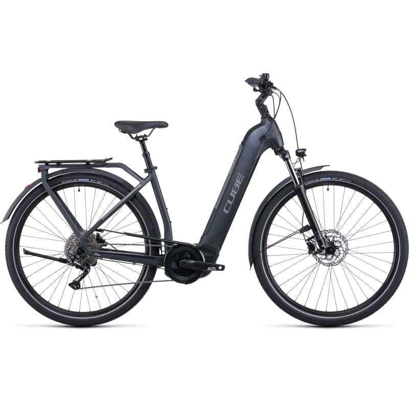 Cube Kathmandu Hybrid One 625WH Battery Easy Entry (XS46CM) - Iridium 'n' Teak Electric Bike